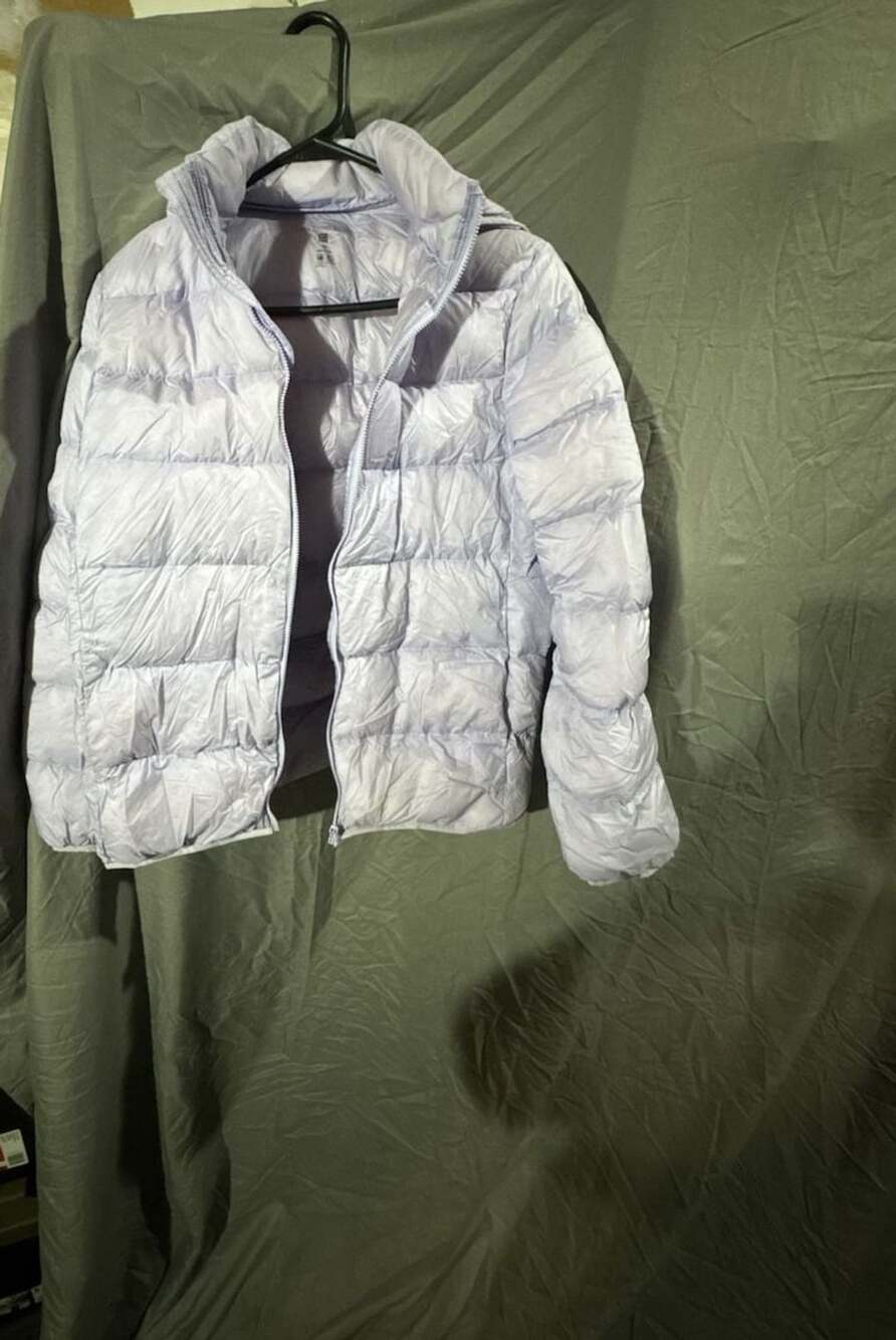 Uniqlo Ultra Light Down Jacket Size 160 Light Purple Puffer
